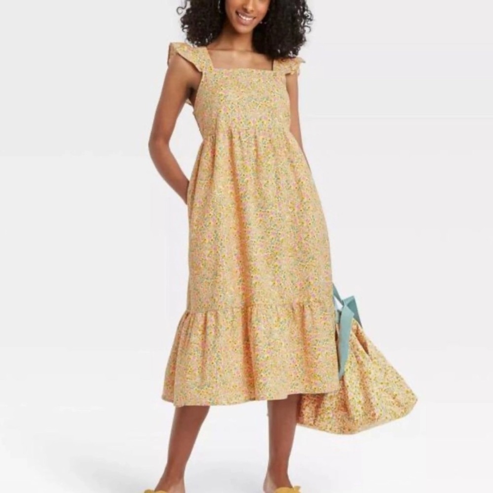 Target Universal Thread flower print midi dress